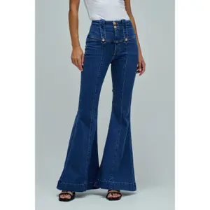 Calças Flare mulher Salsa Jeans Diva Push image-1