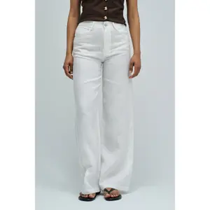 Wide Leg Linen Trousers Women Salsa Jeans image-1
