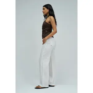 Wide Leg Linen Trousers Women Salsa Jeans image-3
