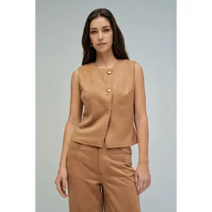 Women's vest Salsa Jeans Suede Effect image-1
