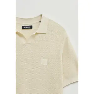 Textured Knit Polo Salsa Jeans image-4