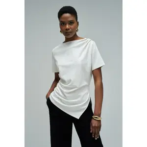 Women's Asymmetrical Draped T-Shirt Salsa Jeans image-1