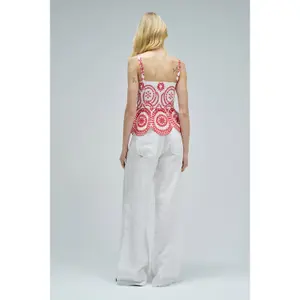 Women's Embroidered English Broderie Vest Salsa Jeans image-2