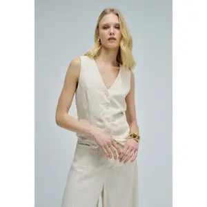 Linen women's gilet Salsa Jeans image-1