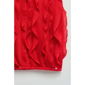 Γυναικείο αμάνικο μπλουζάκι Salsa Jeans Leaves image-4