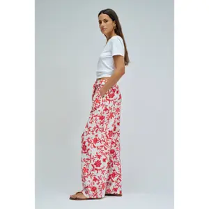 Floral Print Wide Leg Trousers Women Salsa Jeans image-3