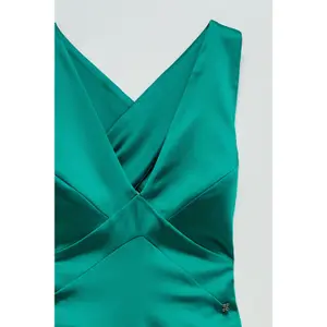 Sukienka długa satynowa damska Salsa Jeans image-1
