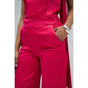 Wide Leg Satin Trousers Women Salsa Jeans image-3