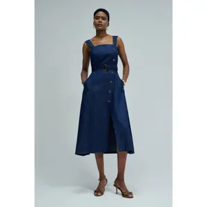 Women's denim dress Salsa Jeans Midi image-1