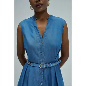 Women's denim dress Salsa Jeans Midi image-3
