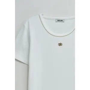 T-shirt med lurex dame Salsa Jeans Basic image-4