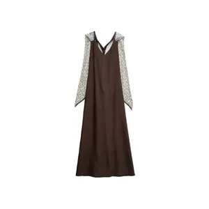 Light Denim Dress with Linen Womens Salsa Jeans image-0