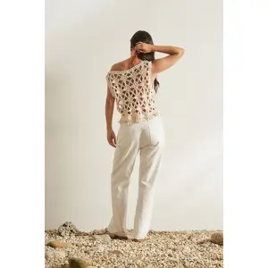 Γυναικείο αμάνικο μπλουζάκι σε πλέξιμο Salsa Jeans image-3