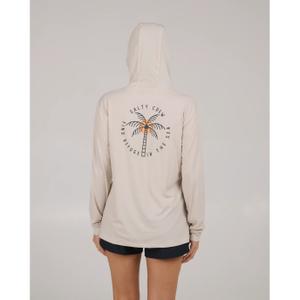 Hoodie Damen Salty Crew Queen Palm image-1