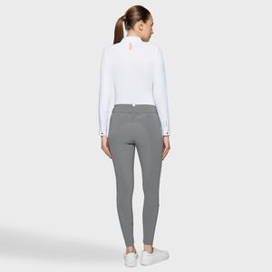 Full grip riding Trousers for women Samshield Delice Flower Embroidery image-1