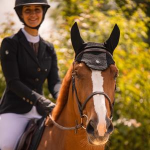 Orejeras para caballo anti moscas Samshield Flyshield Fly Veil Swarovski image-5