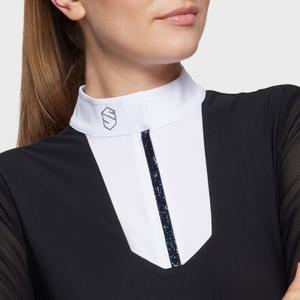 Dames wedstrijdpolo met lange mouwen Samshield Faustine Premium image-2