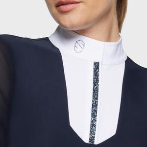 Dames wedstrijdpolo met lange mouwen Samshield Faustine Premium image-2