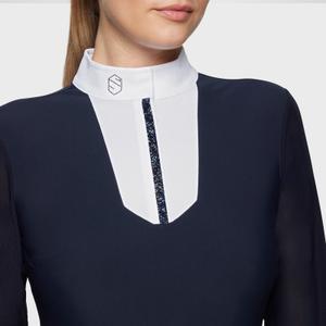 Dames wedstrijdpolo met lange mouwen Samshield Faustine Premium image-2