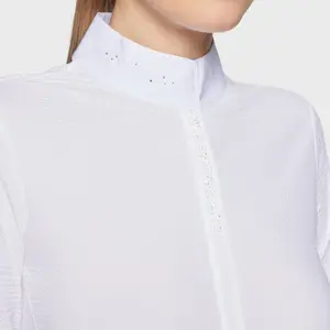 Women's long sleeve competition polo shirt Samshield Jella Premium Honeycomb image-2