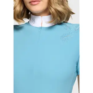 Women's competition polo shirt Samshield Lea Crystal Ferna image-2