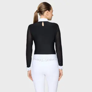 Turnierpolo mit langen Ärmeln Damen Samshield Anouchka image-1