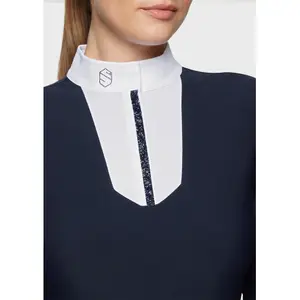 Dames wedstrijdpolo met lange mouwen Samshield Faustine Premium image-2