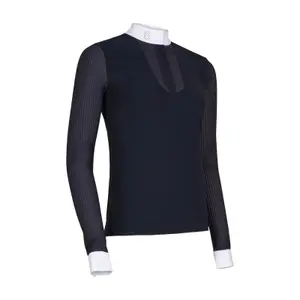 Women's long-sleeved riding polo shirt Samshield Faustine
