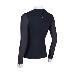 Women's long-sleeved riding polo shirt Samshield Faustine image-1