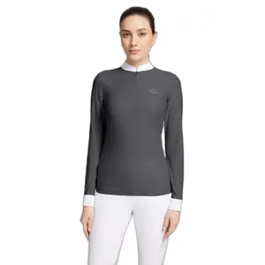 Reit-Polo mit langen Ärmeln, Damen Samshield Louison Air