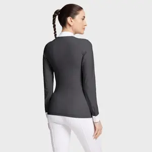 Reit-Polo mit langen Ärmeln, Damen Samshield Louison Air image-1