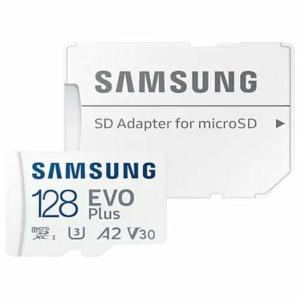 Carte mémoire micro SD avec adaptateur Samsung EVO Plus 2023 128 GB