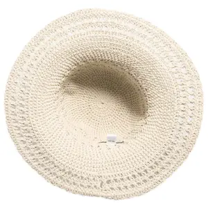 Wide Brim Crocheted Cotton Hat Women San Diego Hat image-3
