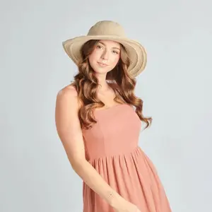 Original Wide Brim Crochet Cotton Hat Woman San Diego Hat image-1
