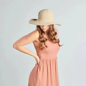 Original Wide Brim Crochet Cotton Hat Woman San Diego Hat image-2