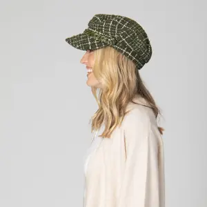 Women's Sewn-Woven Tweed Beret San Diego Hat Emmy Lou image-1
