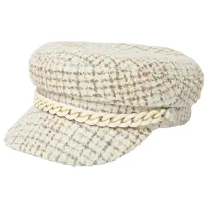 Women's Sewn-Woven Tweed Beret San Diego Hat Emmy Lou