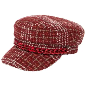 Women's Sewn-Woven Tweed Beret San Diego Hat Emmy Lou