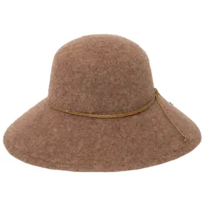 Women's Soft Wool Blend Hat with Leather Cord Trim San Diego Hat Park Lane