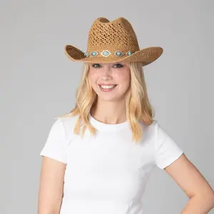 Women's Cowboy Hat San Diego Hat Coastal Cattleman's Crease image-3