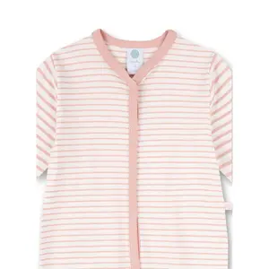 Long sleeve baby girl romper with stripes Sanetta image-2