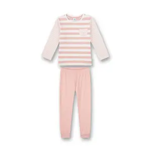 2 pieces long pyjamas with stripes for girls Sanetta image-0