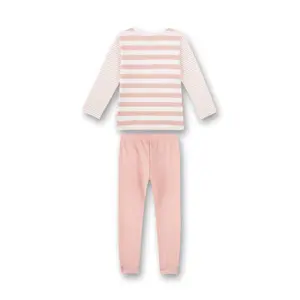 2 pieces long pyjamas with stripes for girls Sanetta image-1