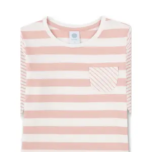 2 pieces long pyjamas with stripes for girls Sanetta image-2