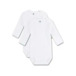 Long-sleeved baby bodysuits Sanetta (x2) image-0