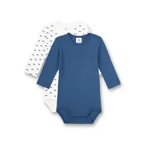 Long-sleeved baby bodysuits Sanetta (x2) image-0