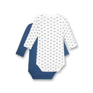 Long-sleeved baby bodysuits Sanetta (x2) image-1