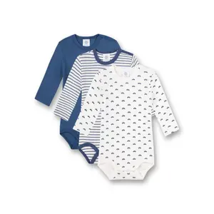 Long-sleeved baby bodysuits Sanetta (x3) image-0