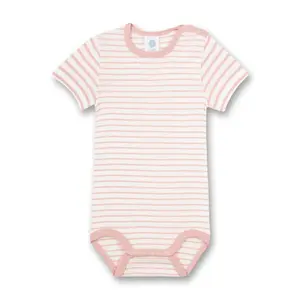 Baby girl striped bodysuit Sanetta image-0