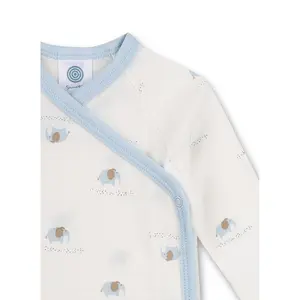 Baby long sleeve bodysuit Sanetta Wrapover image-2